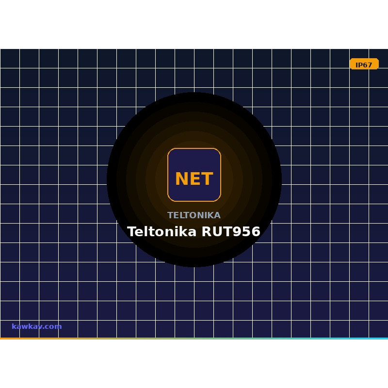 Teltonika RUT956 — راوتر صناعي 4G LTE